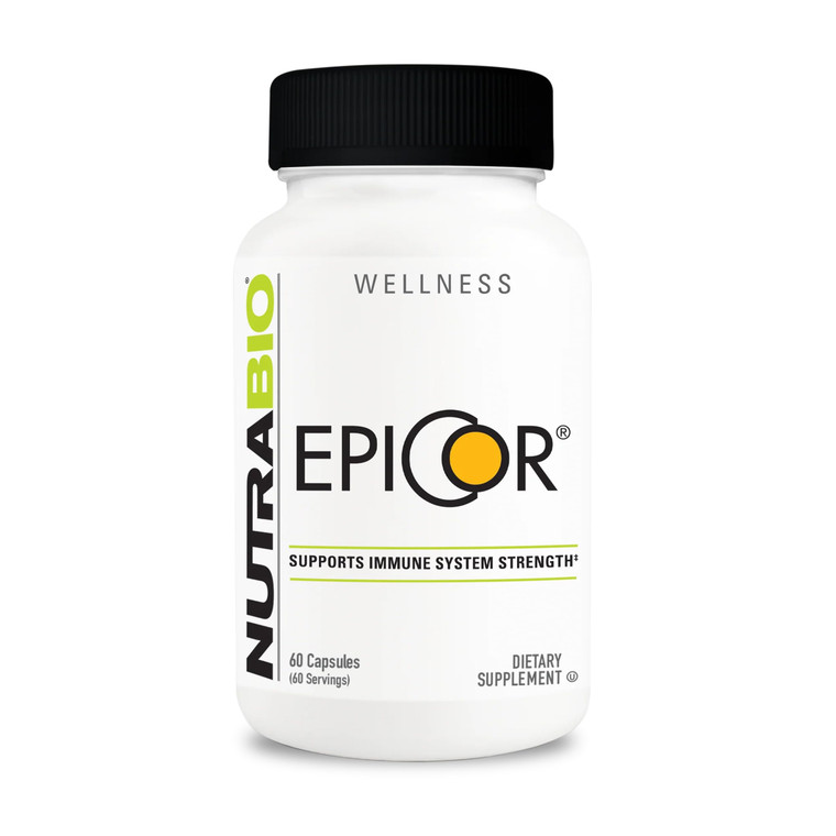NutraBio Epicor Multi Vitamin - Prebiotic - Antioxidant Support - Independent Lab Tested - 500mg - 60 Vegetable Capsules