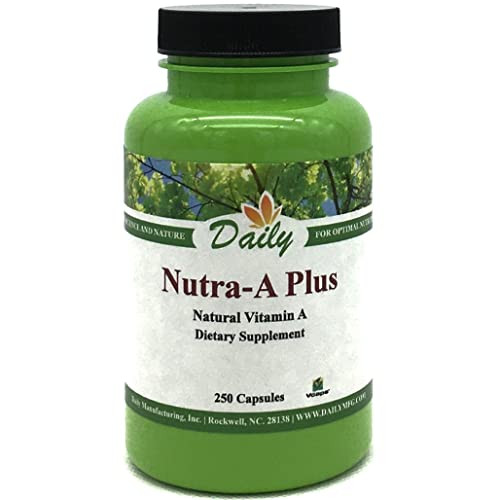 Daily Manufacturing Nutra-A Plus (Vegetarian Vitamin A-Palmitate & Beta-Carotene) 250 Vegetarian Capsules