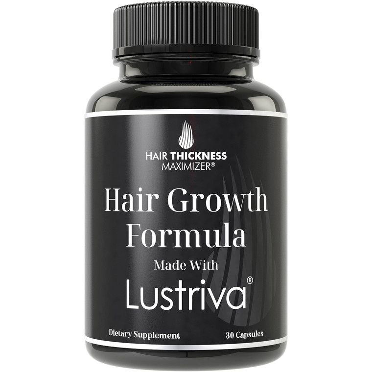 Lustriva Hair Growth Supplement - Clinically Proven in A Double-Blind Study for Hair Growth and Skin. for Both Women and Men. Enhanced with Biotin 10