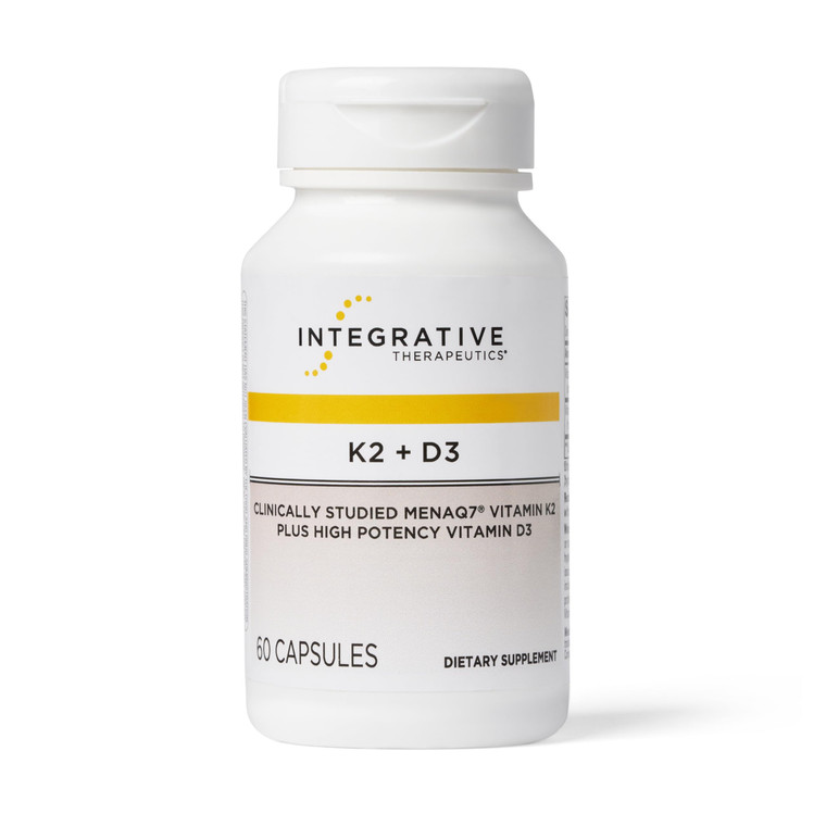 Integrative Therapeutics K2 + D3 - Supplement for Heart Health & Bone Strength* - Daily Vitamins for Calcium Absorption - Supports Vitality - Dairy-F