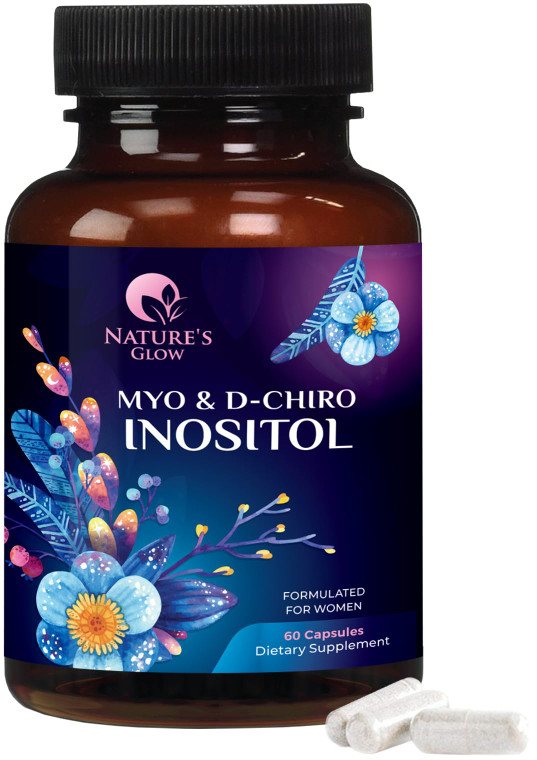 Myo-Inositol & D-Chiro Inositol 1025mg - 40:1 Ideal Ratio for Ovarian Support, Vegan Myo & D Chiro Supplement for Women's Natural Balance and Hormone
