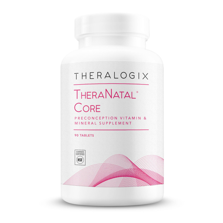 Theralogix TheraNatal Core Preconception Vitamin Supplement - 90-Day Supply - Prenatal Vitamins & Fertility Supplement for Women with Folate, Vitamin