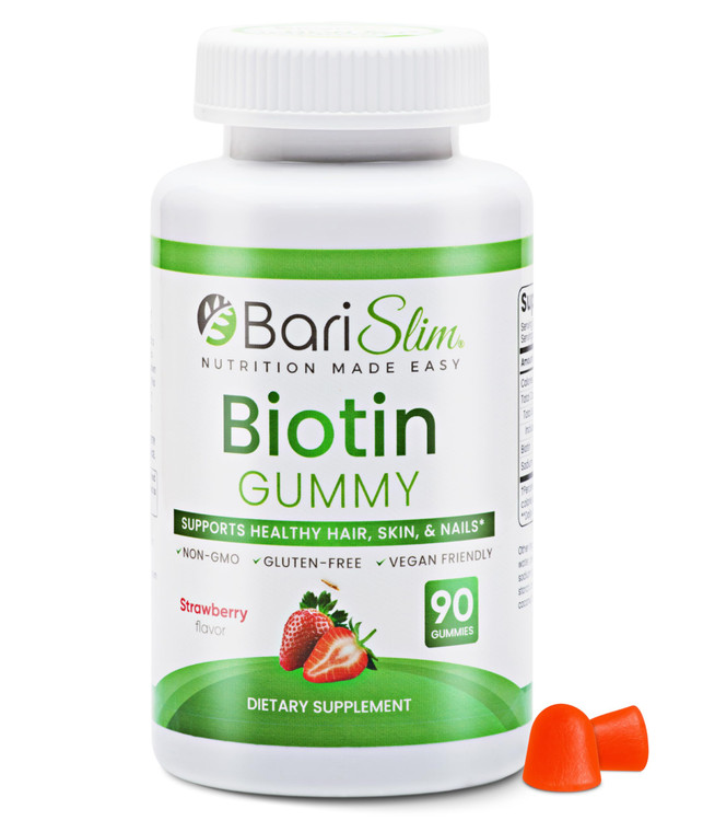 BariSlim Bariatric Vitamin Biotin Gummies - Specially Formulated Gummy Vitamin for Patients After Weight Loss Surgery - Easy to Digest and Great Tast