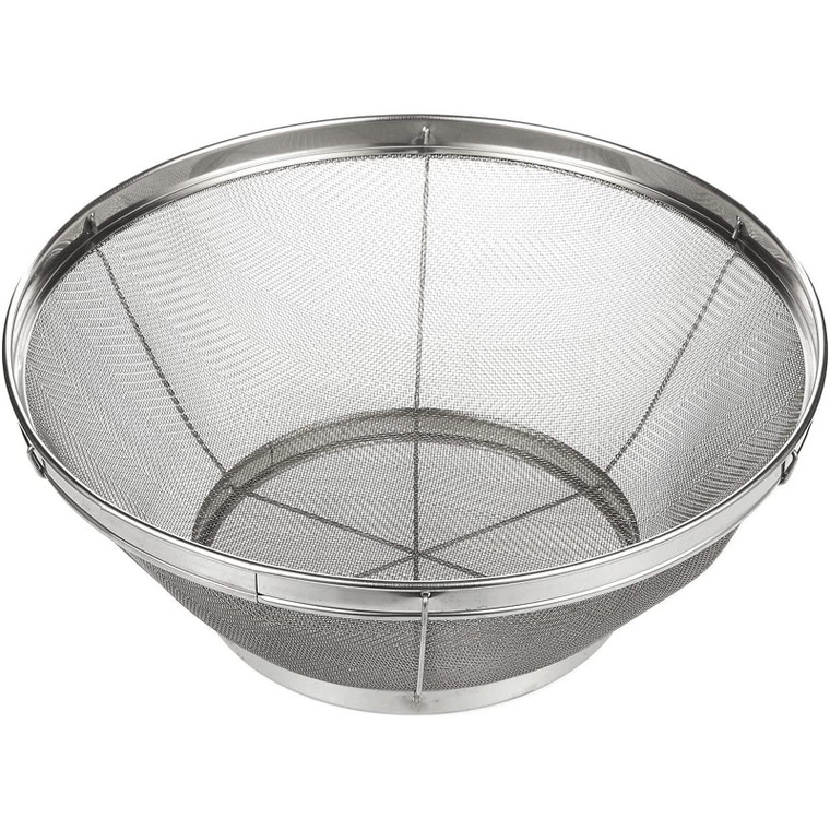 Juvale Stainless Steel Fine Mesh Strainer - Durable Rust-Resistant Mesh Colander - Ergonomic Handle Rice Colander - Ultra-Fine Flour Sifter - Dishwas