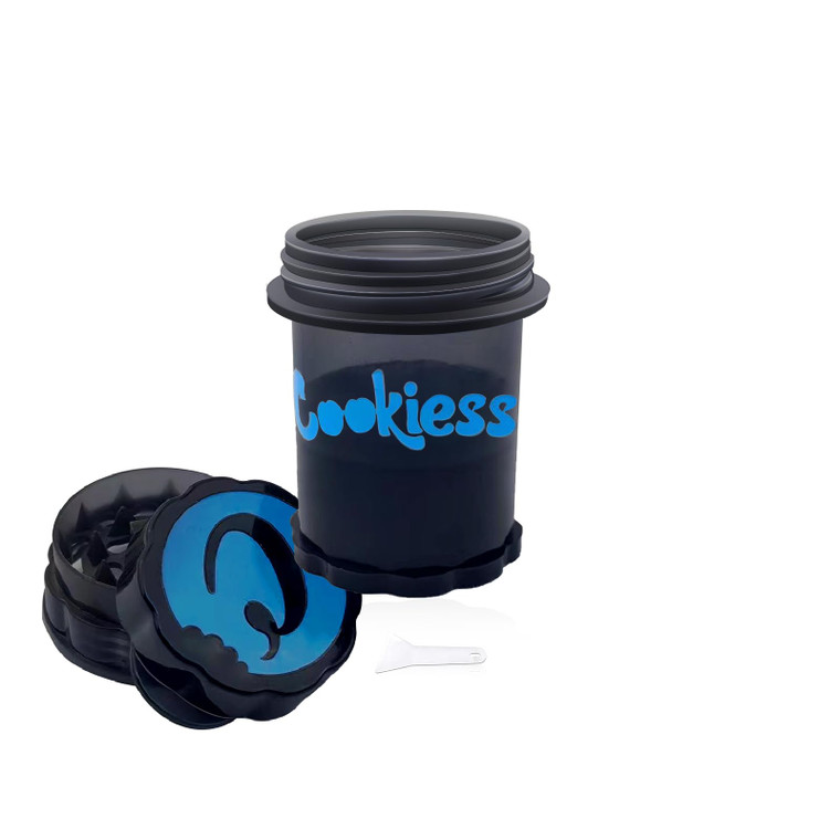 Grinder Herb Spice Grinder Hand-cranked Plastic Grinder with Handle 62mm Grinder Storage Tank 2 in 1, Christmas Gifts Ideas for Men Women Dad Mom?Bla