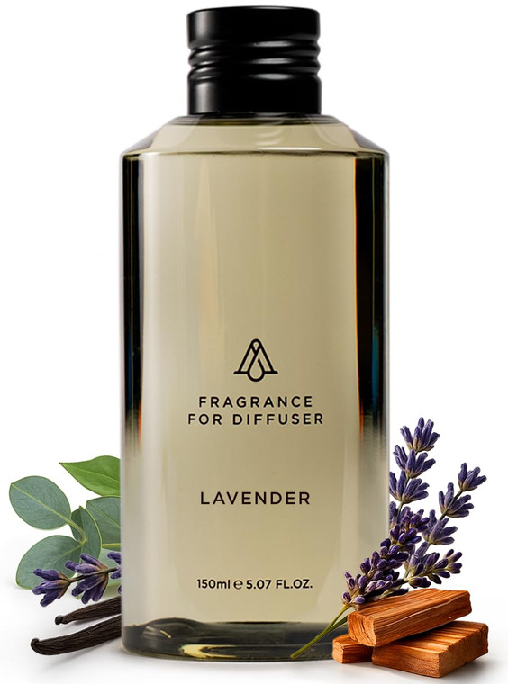 AromaPlan Hotel Scents Lavender 5 Fl Oz (148ml), Home Luxury Aroma & Hotel Fragrance Diffuser Oil- Hotel Diffuser Oil for Aromatherapy- USA Made, Big