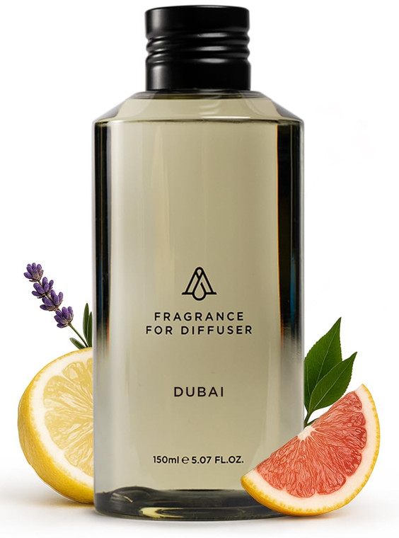 AromaPlan Hotel Scents Dubai 5 Fl Oz (148ml), Home Luxury Aroma & Hotel Fragrance Diffuser Oil- Hotel Diffuser Oil for Aromatherapy- USA Made, Bigger