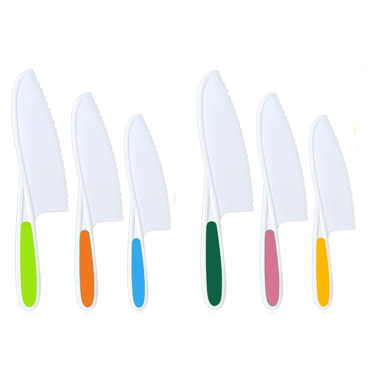 Hartya Knives for Kids, 6-Piece Kitchen Cooking and Baking Knife Set, Children's Knives for Real Cooking, BPA-Free Kids' Toddler Tool
