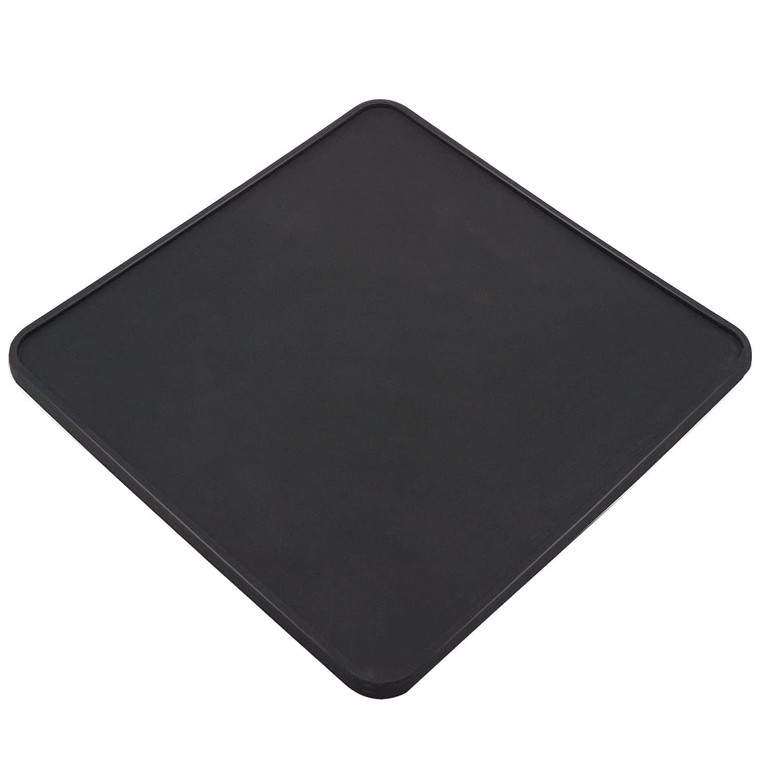 Ezebesta Coffee Tamper Mat for Portafilter - Silicone Tamping Pad -Espresso Machine Accessories (Black)