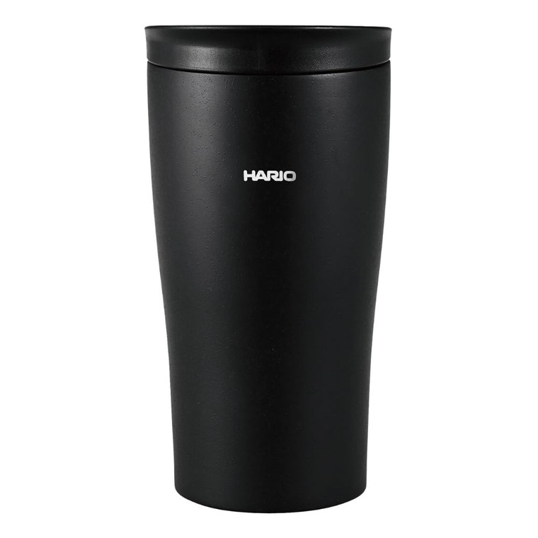 HARIO STF-300-B Tumbler, Black, 10.1 fl oz (300 ml), Insulated Tumbler with Lid, Stainless Steel, Present, Gift, Gift