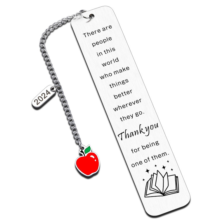 Teacher Valentine Bookmark Gifts Bulk for Women, Valentine Gift for Teacher from Student, Teachers Appreciation Gifts for Women, Retirement Gift for