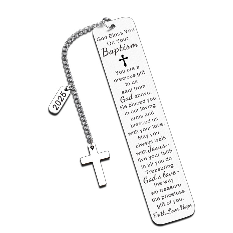 Baptism Gifts for Girl Boys 2025 Christian Stocking Stuffers 2025 Confirmation Gifts Bookmarks for Teen Girls Bible Bookmark Gifts for Women Catholic