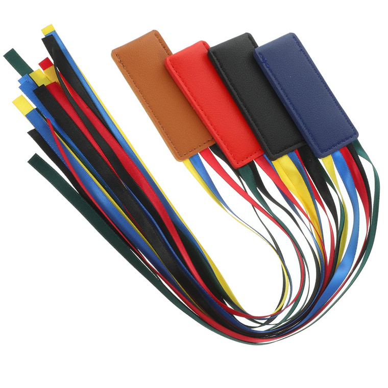 Ciieeo Leather Ribbon Bookmark Set 4 Pcs Bible Ribbon Bookmarks Page Markers for Reading Bible Verses Book Accessories for Students 15In Length