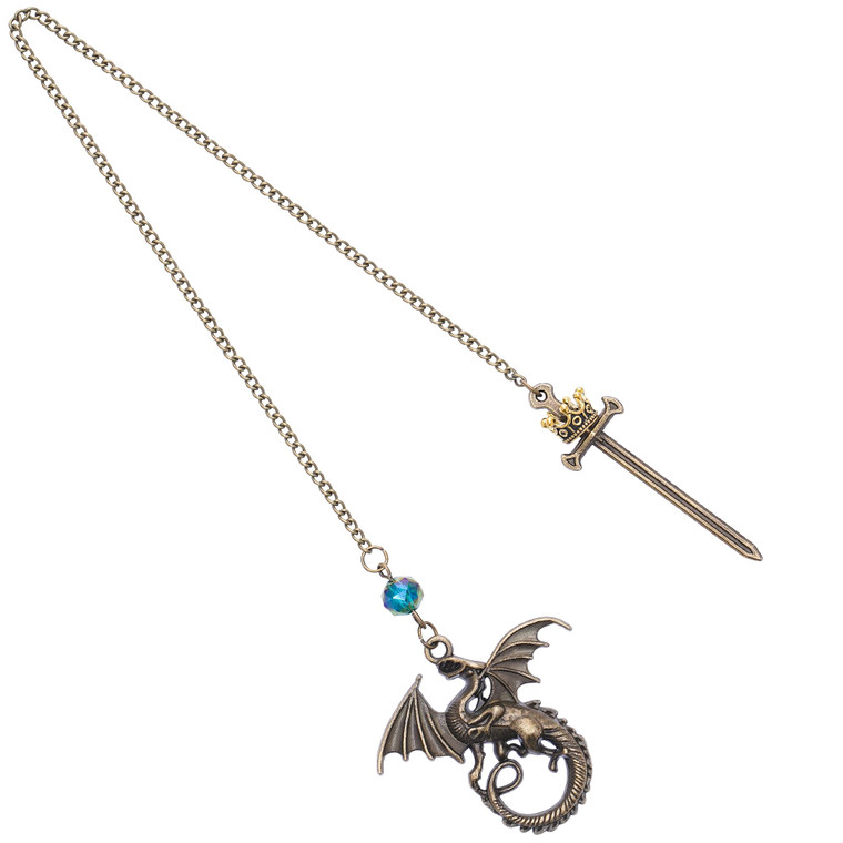 Berirexrion Fourth Wing Sword Bookmark - Fantasy Dragon Book Mark Gift for Reading Men Boy Cool Funny Unique Vintage Metal Page Marker for Kids Frien