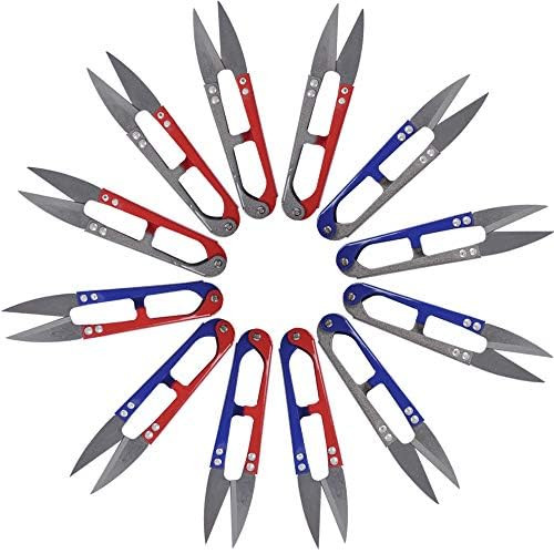 UCEC 12 Pack Thread Snips, Small Sewing Scissors & Crochet Thread Cutter Yarn Cutter, Sewing Snips for Stitching, Embroidery, Knitting and Mini DIY S