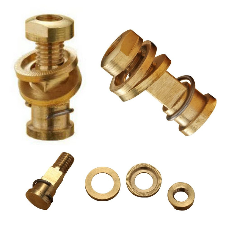 TorSor 3 Pack Fabric Scissors Pivot Bolt and Nut Replacement 10 Inch Sewing Scissors Central Axis Shaft Assembly for Dressmaker's Tailor Scissor Indu