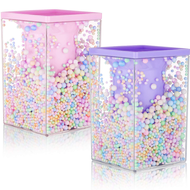 Zonon 2 Pieces Bubble Pen Holder for Desk Cute Makeup Brush Organizer & Pencil Holder with a Playful Sphere Design, Kawaii Desktop Accessories for Wo