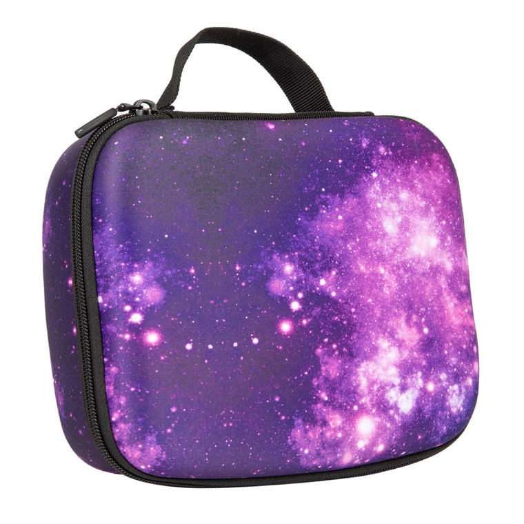 ZIPIT Jumbo Pencil Case for Girls, Cute Pencil Box for School, Large Capacity Stationery Organizer Box ,Purple Galaxy