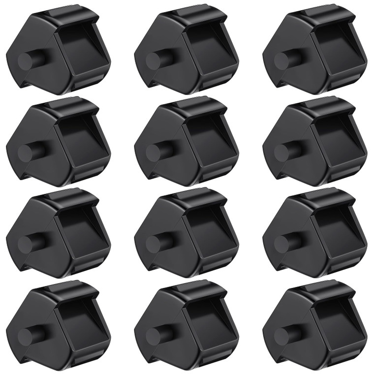 Humyoun 12 Pcs Tape Dispenser Core Tape Dispenser Replacement Core Small Plastic Allocator Roll Insert for Office Home Supplies Accessories(Black)