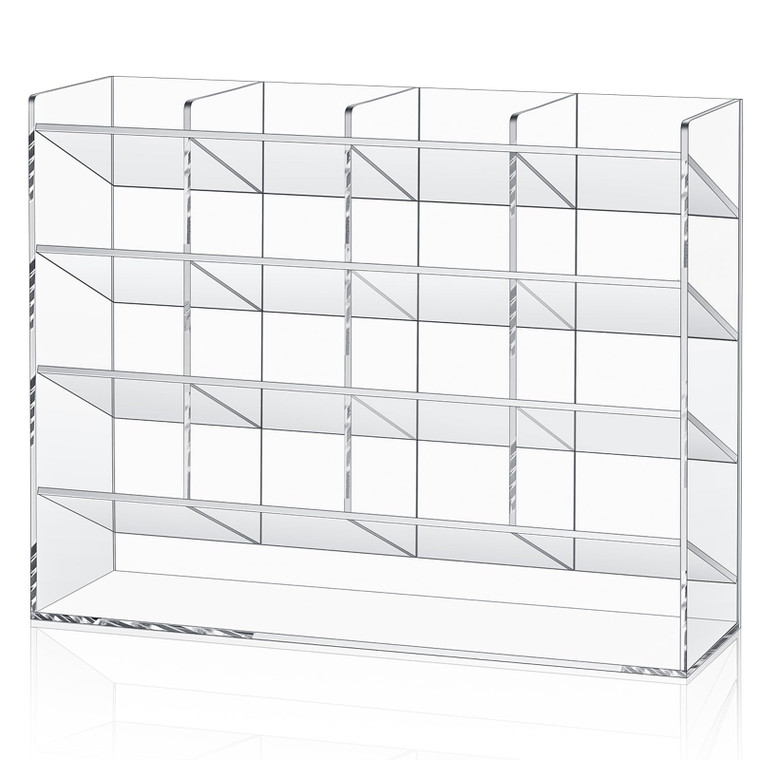 MotiMind Acrylic Pen Organizer Storage for 200 Markers Vertical Marker Organizer Acrylic Pen Display Holder for Office Desk Desktop Stationery Pencil