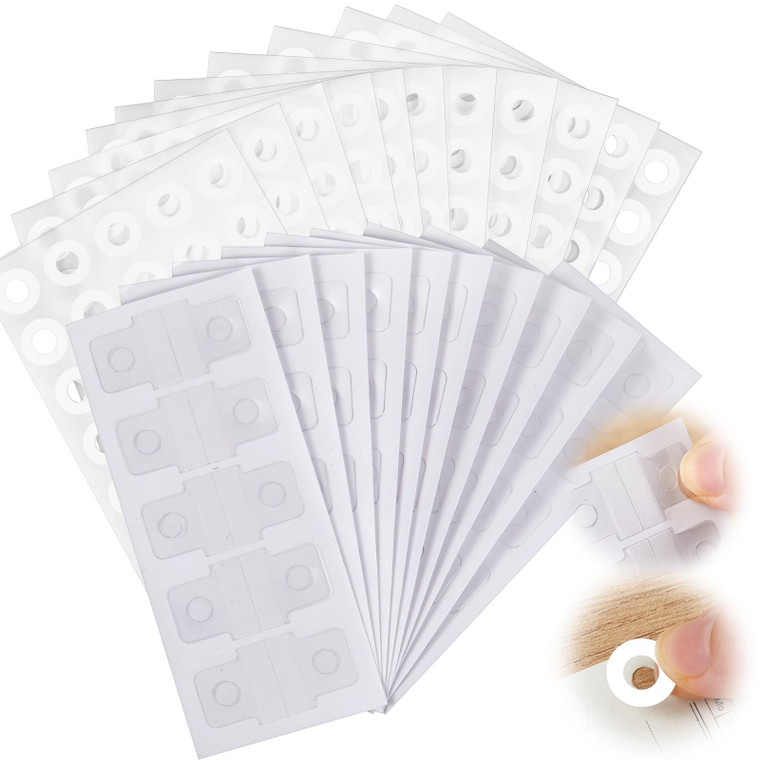 700 Pcs Clear Binder Sheet Converter Stickers and Page Hole Reinforcers, Stickers Reinforcements for Hole Punched Pages, Change No Punched Page to Lo