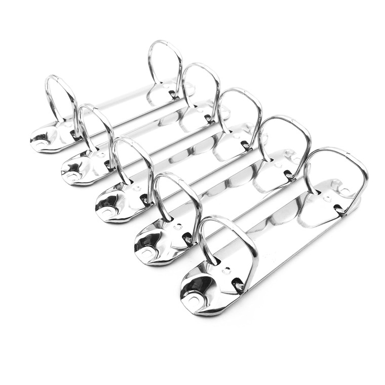 Shuokecrafts 5Pack 2-Ring Binder Mechanism Spines for Top-Binding, 2 D-Rings (30mm(26mm Base Width))