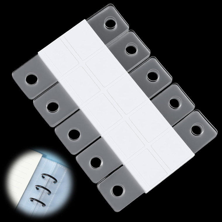 200 Pcs Clear Hole Reinforcement Stickers, Self Adhesive Ring Binder Labels, Sturdy Ring Binder Stickers for Documents, Photos, Postcards, Office Sch