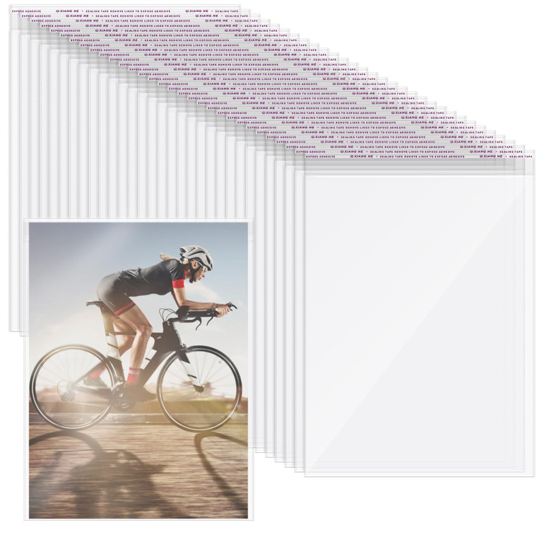 100Pcs Magazine Protectors for Collectors 9.25 x 11.42 inch Clear Plastic Sleeves Regular Comic Book Bags Resealable Cellophane Bags Protective Displ