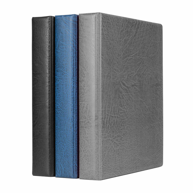 LIGHTHOUSE - Coin Album Set with ENCAP 5 Pages for Quadrum Snaplocks, Fits 100 2"x2" Coin Holders - Blue