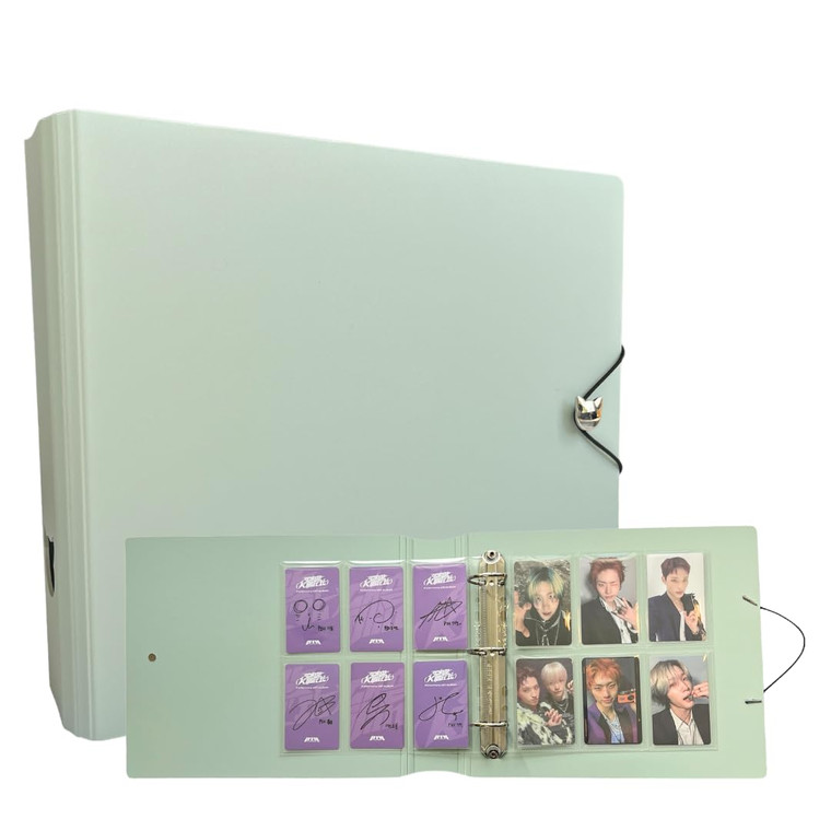 K-Keep [A5 Extra Wide] 6 Pocket/5 Pocket Binder - [1.5 Inch] - [Minimalist Series] - D-Ring Compact Beginner Friendly Kpop Photocard Collector Binder