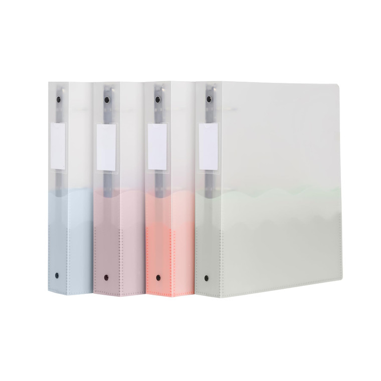 Oxford Flexible Binders, Binders for School and Office, Strong Flexible Poly, 4 Wave Pockets, Translucent Covers, Holds up to 350 Sheets, 1.5 inch Bi