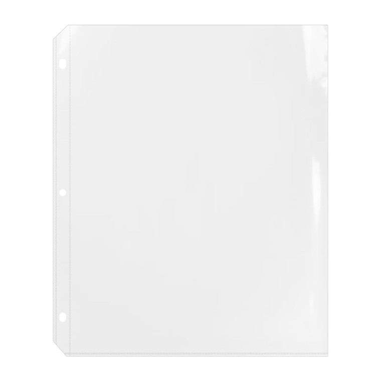 Lubudingjoy Plastic Sleeves for Recipe Binders 8.5 x 11, Recipe Card Page Protectors, 50 Count, Sheet Protectors for Letter Size Paper, Top Loading C