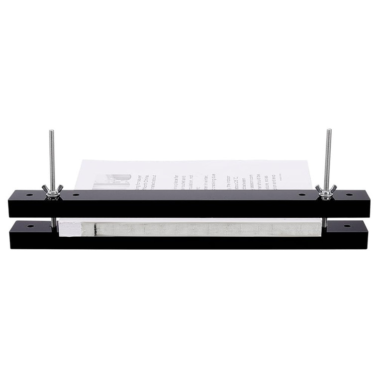 BENECREAT Acrylic Book Binding Press Machine Findings, 15x1.5Inch Black Flat Paper Press Machine Acrylic Form Factor Padding Press for Home, School,