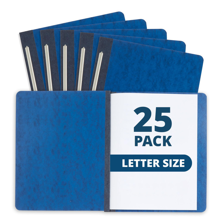 25 Blue Summit Supplies Pressboard Report Cover, Navy Blue Business Report Covers, Pressboard Binder 8.5x11, 25 Pack with 3'' Capacity
