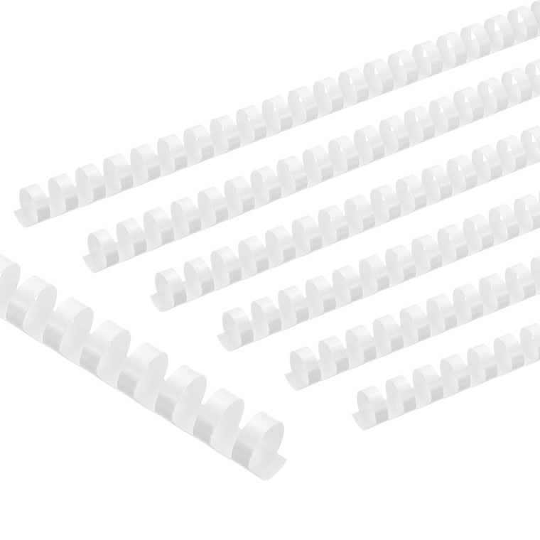 PATIKIL 16mm (5/8") Plastic Binding Combs, 100 Pcs 21 Rings Comb Binding Spines 120 Sheet Capacity Letter Size for Binding Paper Sheets Notebook Cale