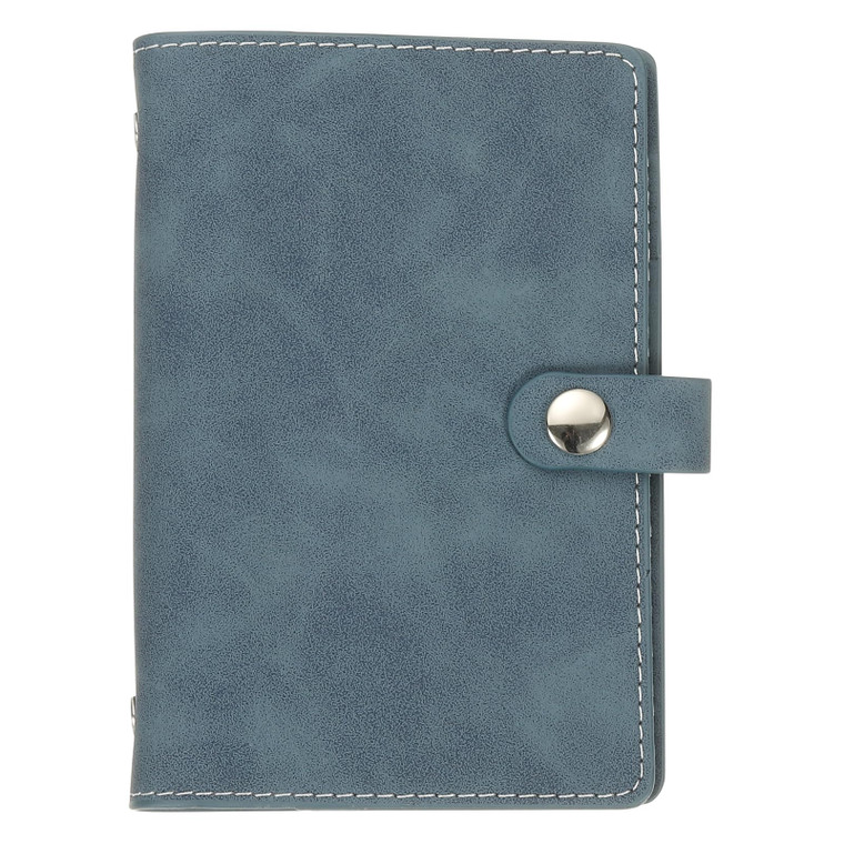 PATIKIL A7 PU Leather Binder Cover, 6 Ring Loose Leaf Binder Protector Round Ring Binder Cover Refillable Notebook Binder for Meeting Photocard Budge