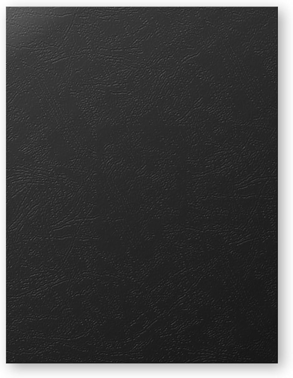 RAYSON 8.5" x 11" Black Leather Texture Binding Covers, 12 Mil Thick, 230gsm Paper, Un-Punched, Letter Size, 100 Pack