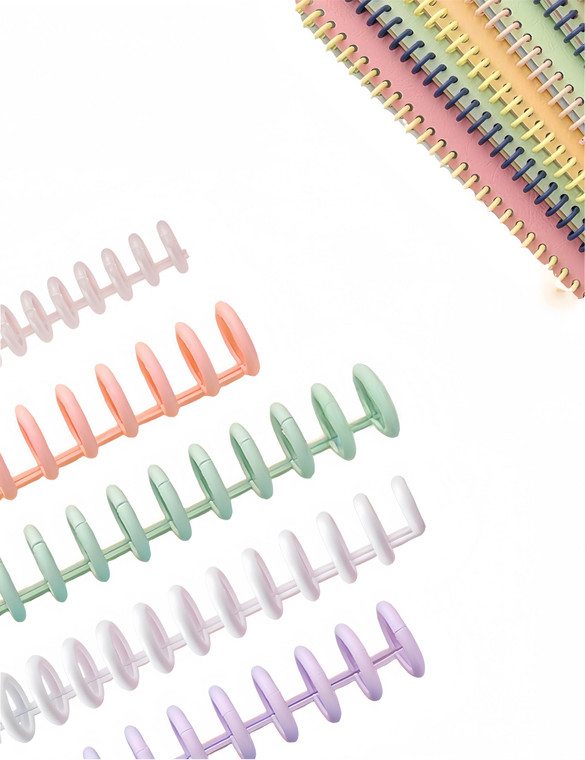 Bepisof 10Pack 0.47Inch Plastic 30 Ring Durable Binding Combs,Multicolor Binding Spines Easy to Use Plastic Binding Coils for Document Organization/O