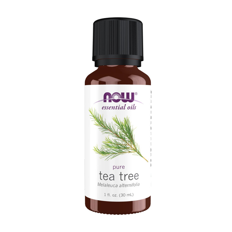 NOW Essential Oils, Tea Tree Oil, Cleansing Aromatherapy Scent, Steam Distilled, 100% Pure, Vegan, Child Resistant Cap, 1-Ounce