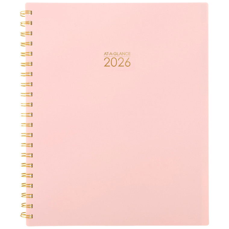 AT-A-GLANCE 2026 Planner, Weekly & Monthly, 8.5" x 11", Large, Harmony, Sunset Coral (1099-905-27-26)