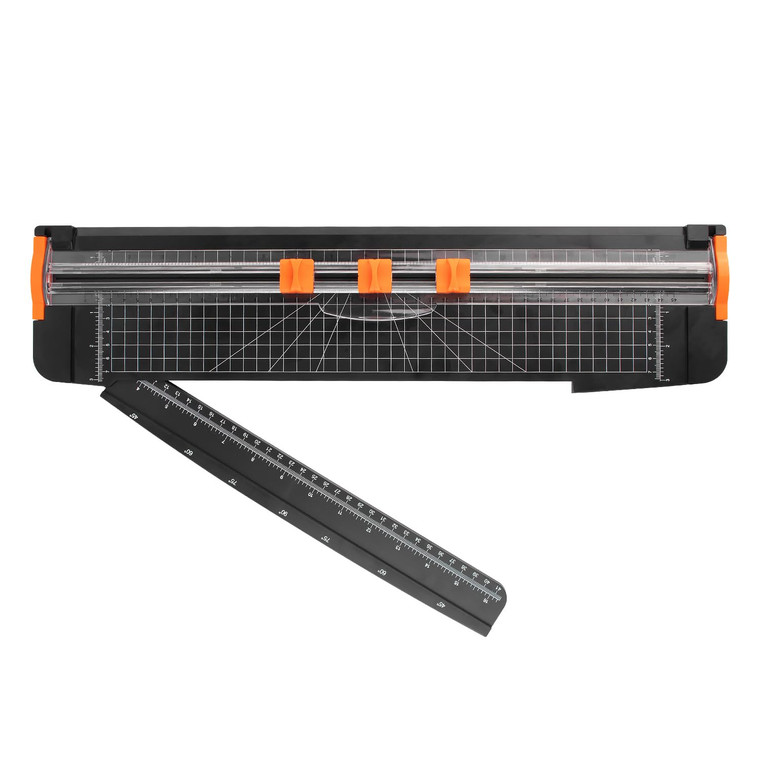 ZEQUAN Paper Cutter 18 inch, 18" Cut Length Large Paper Trimmer Slider for Craft Scrapbooking Cardstock, 3pcs Blade