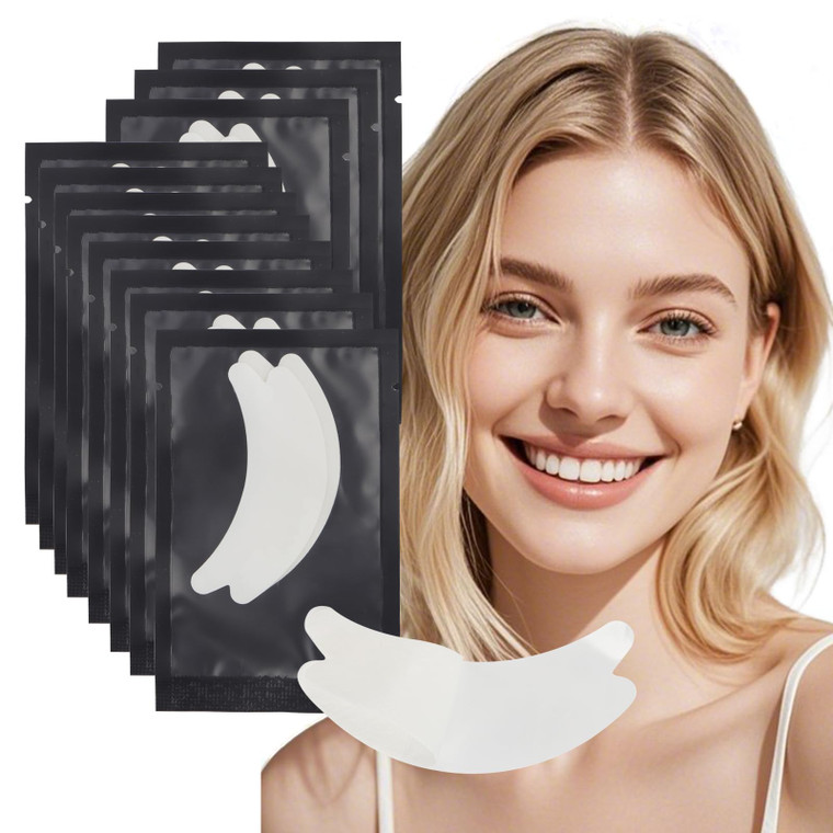 Mekupeu 50 Pair Butterfly Under Eye Gel Pads Hydrogel Eye Patches For Eyelash Extension, Lint Free Under Hydrogel Eye Mask Pads Lash Extension Suppli