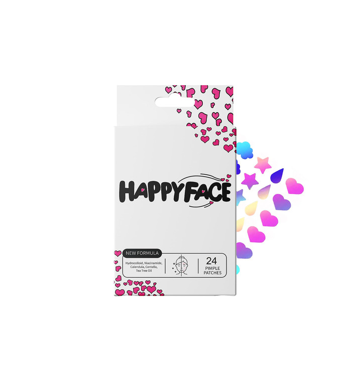 Mixed Shape Acne Patches, Hydrocolloid Pimple Patch For Face, Heart Pimple Patch Party Pack 24 Count, All Skin Types