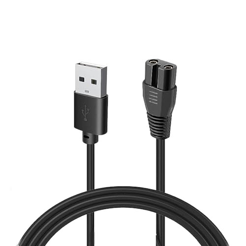 Proate Charger Cable for AMULISS Professional Mens Hair Clippers Beard Trimmer 5V Charger for Ufree Electric Hair Trimmer Hair Cutting Kits Body Shav