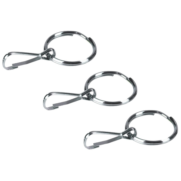 HealthSmart Zipper Ring Pulls Zipper Tabs For Clothing, Zipper Assist, 3 Count, 1 Inch Diameter