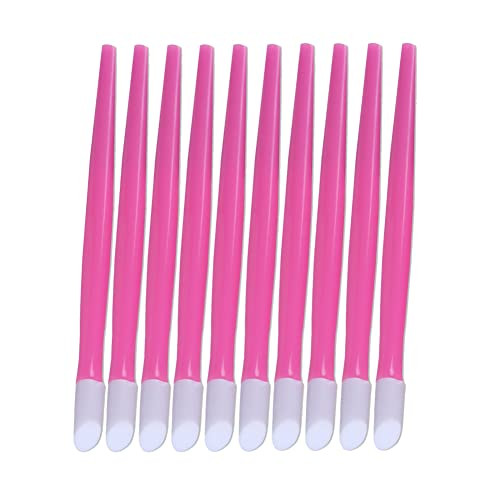 AKOAK 10Pcs Manicure Sticker Press Stick, Multifunctional Plastic Embossing Stick, Nail Cuticles Push Nail Care Tool