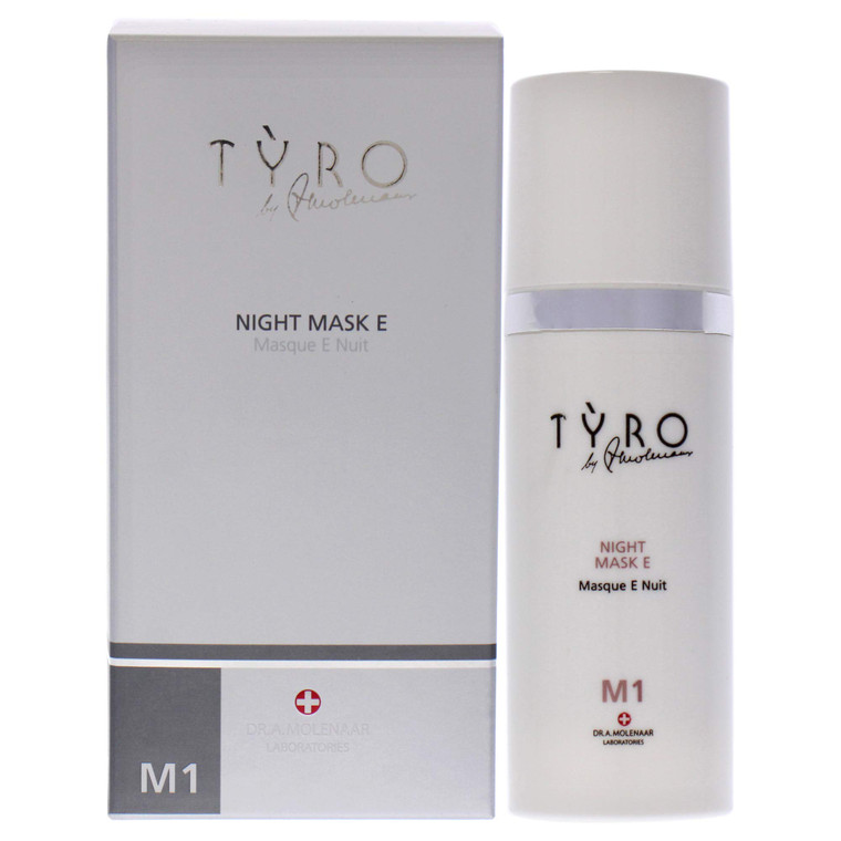 TYRO Night Face Mask E - Soothing And Nourishing Overnight Mask - With Powerful Antioxidant Vitamin E - Prevents The First Signs Of Ageing - Suitable