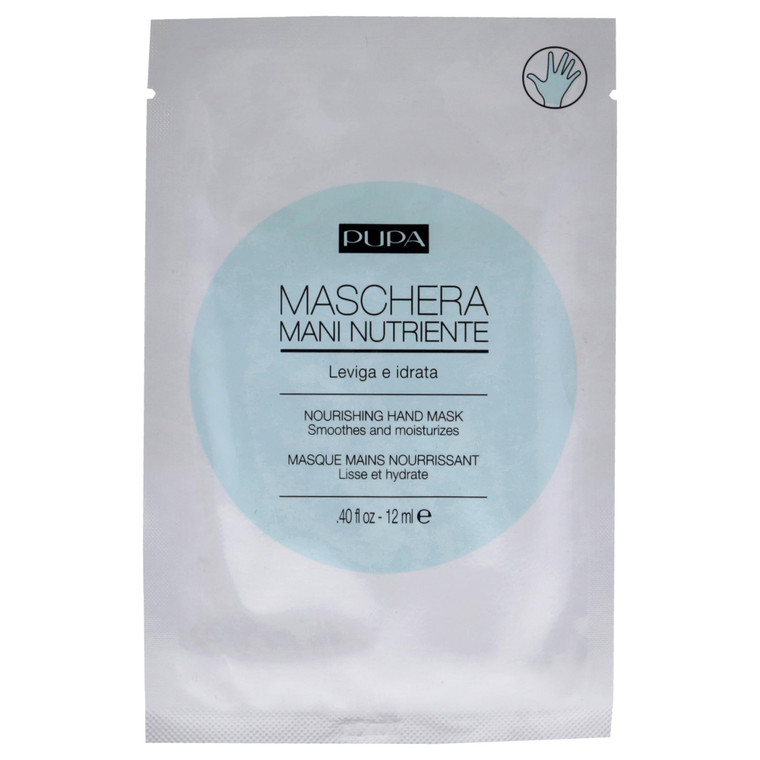 Pupa Milano Nourishing Hand Mask - Nourishing Single-Use Sheet Mask - Nourish And Hydrate The Hands In Just 15 Minutes - Prevents And Diminishes Sign