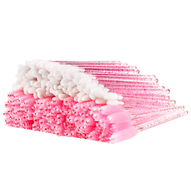 200 Disposable Lip Brush and Mascara Wand Spoolies Suitable for Lipstick and Eyelash Extensions and Eyebrow Brush (Type B)
