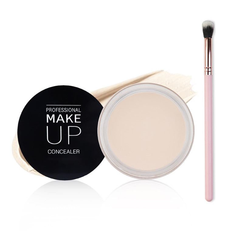 QIUFSSE Under Eye Concealer for Dark Circles Color Corrector Pro Full Coverage Concealer de oieras Long-lasting Cover up Makeup - 01 IVORY WHITE